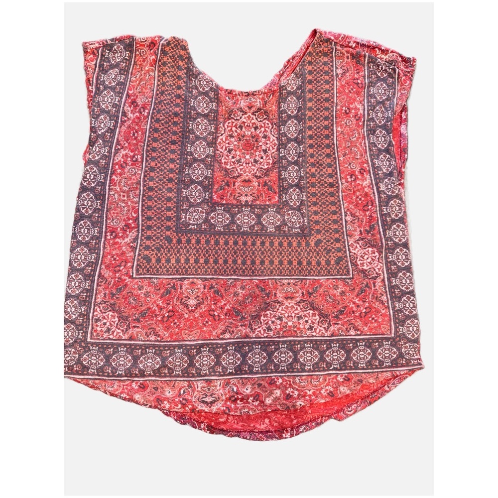 Lucky Brand- Women’s Red Boho Blouse Size Medium - Picture 3 of 14